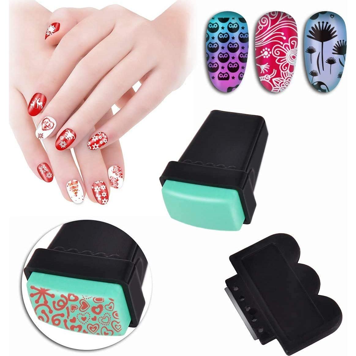 Kit de Estampado de Uñas Biutee - 13 Placas + 2 Estampadores