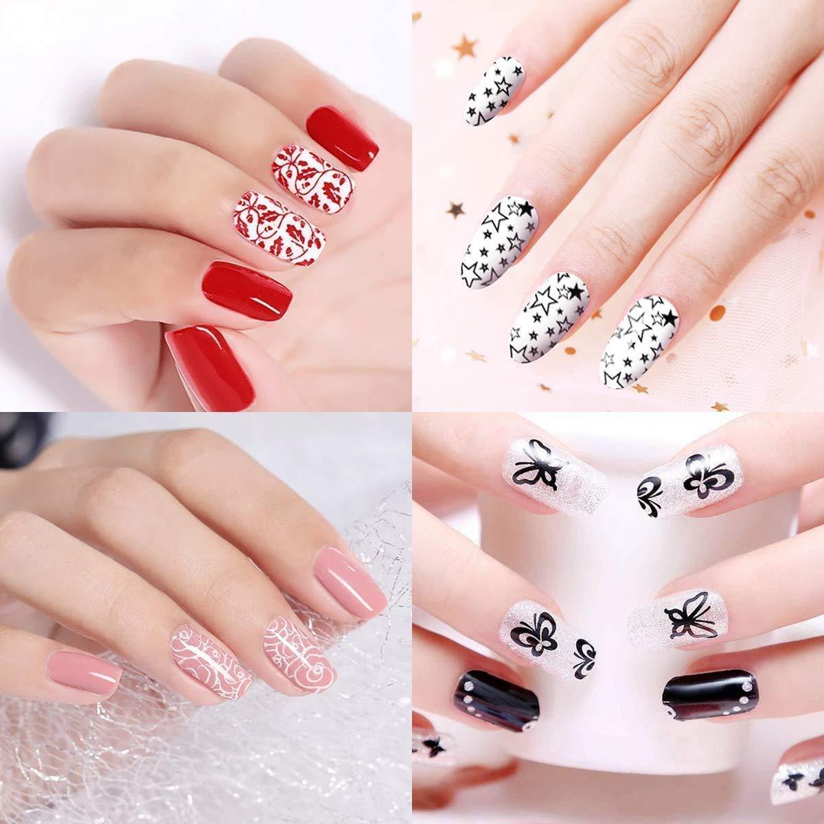 Kit de Estampado de Uñas Biutee - 13 Placas + 2 Estampadores