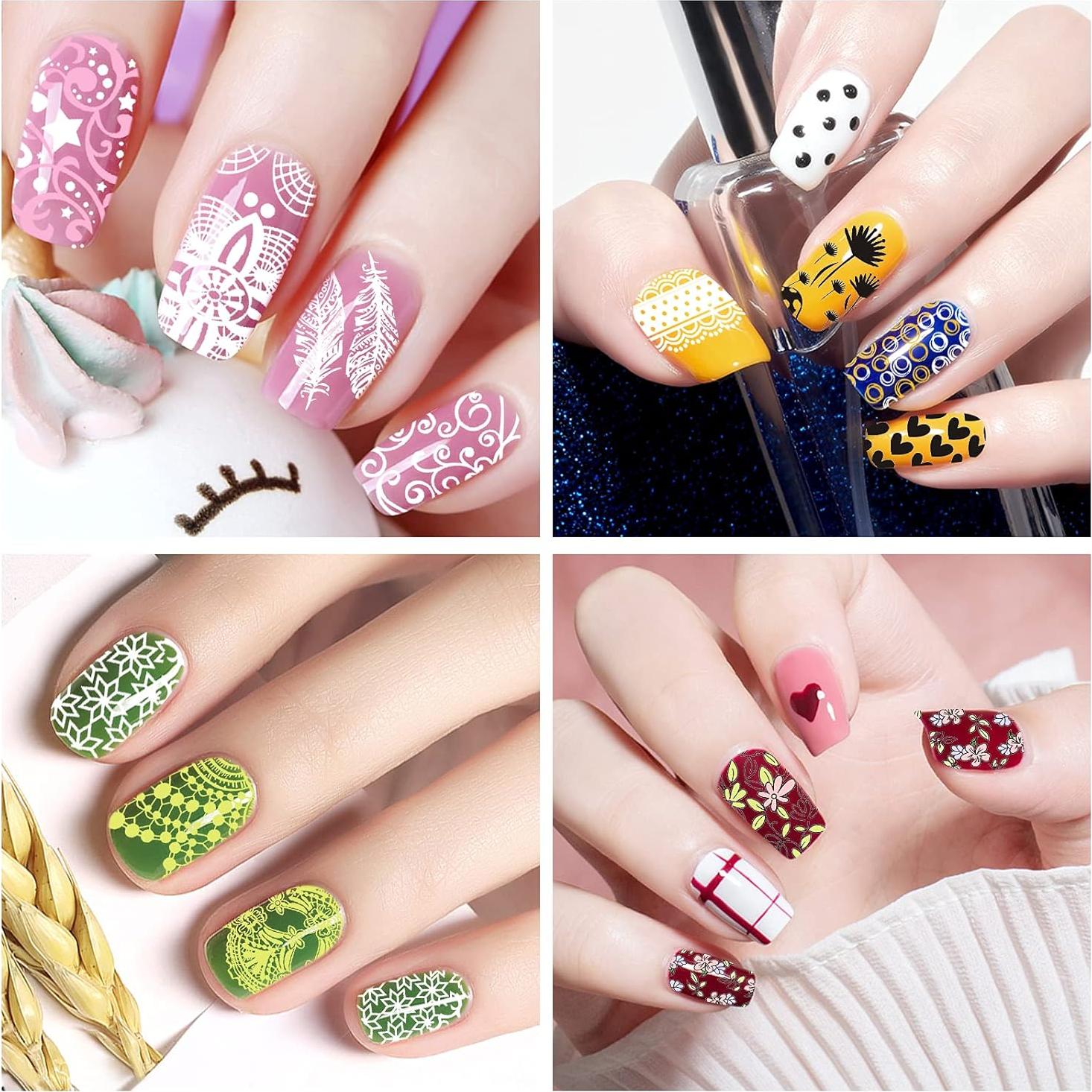 Kit de Estampado de Uñas Biutee - 13 Placas + 2 Estampadores