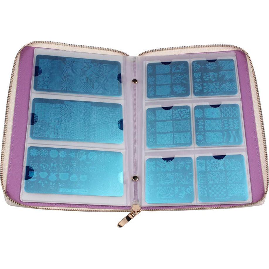 Soporte de Placas de Uñas Holográfico FingerAngel 72 Ranuras