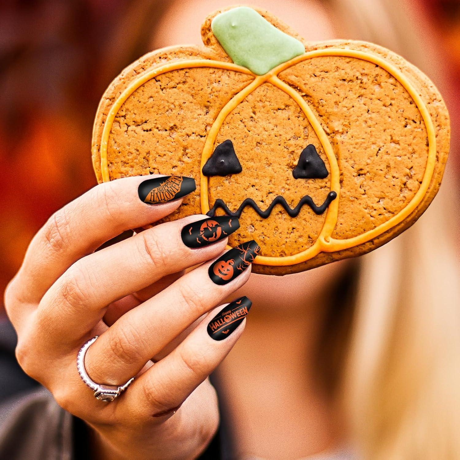 Kit de Placas de Estampado de Uñas Halloween Whaline 10 Pcs