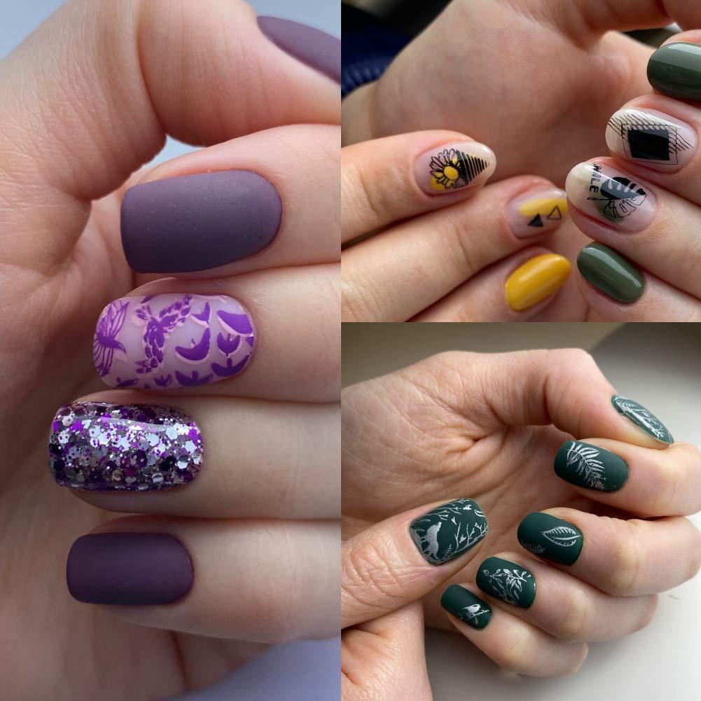 Kit de Estampado de Uñas LoveOurHome 7 Placas Geométricas