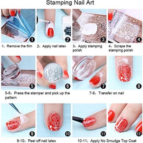 Kit de Estampado de Uñas 4pc LoveOurHome - Plantillas y Herramientas