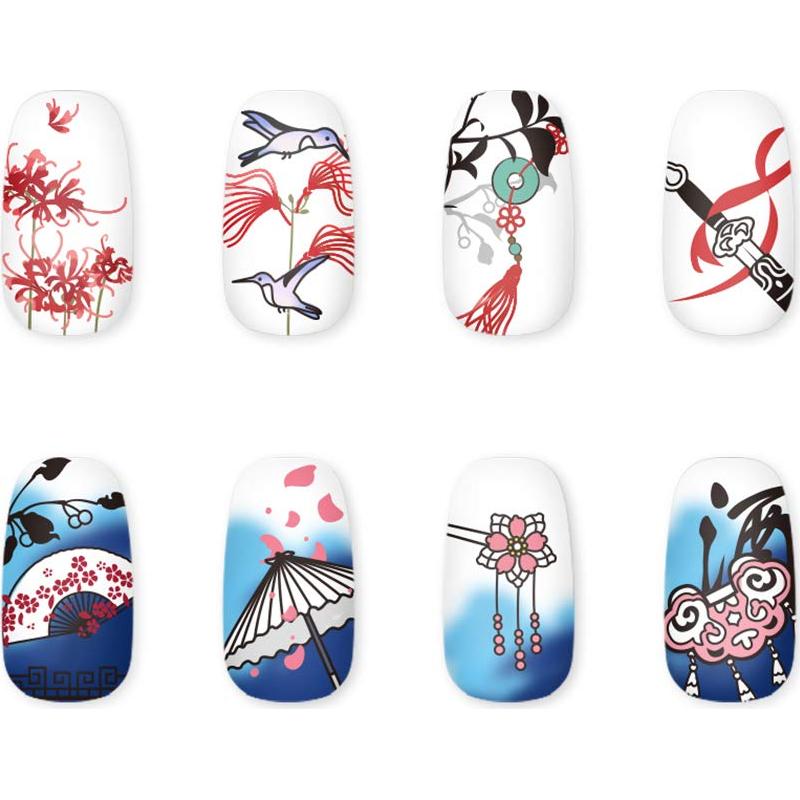 Nail Stamping Plate Chinese Style Cute Stamp Plate for Nail Art Stamping Image Template Manicure Stencil DIY Tools (CN014)