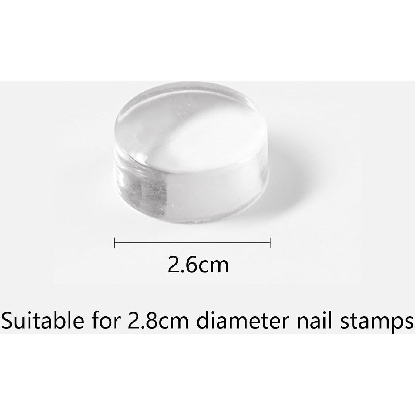 Kit de 9 Cabezas de Sellador de Silicona para Uñas Vonrui 2.8cm