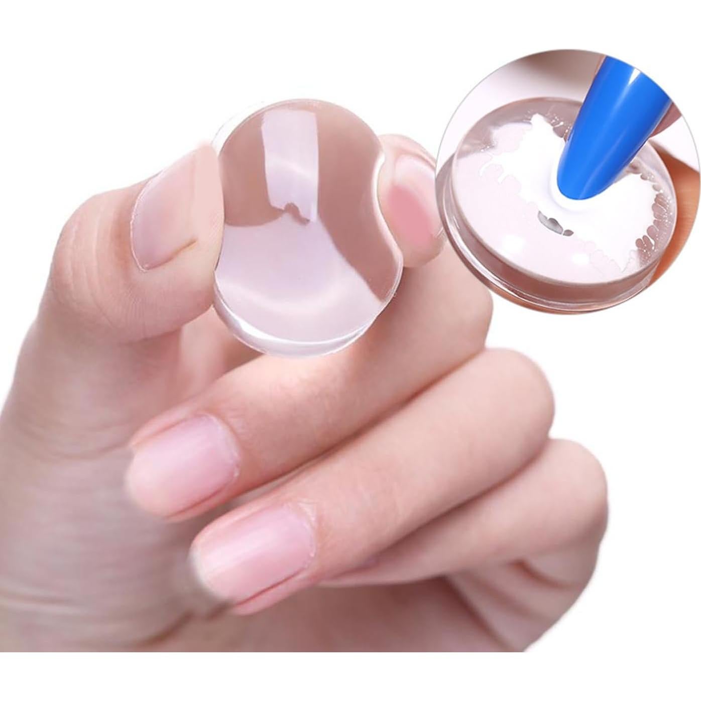 Kit de 9 Cabezas de Sellador de Silicona para Uñas Vonrui 2.8cm