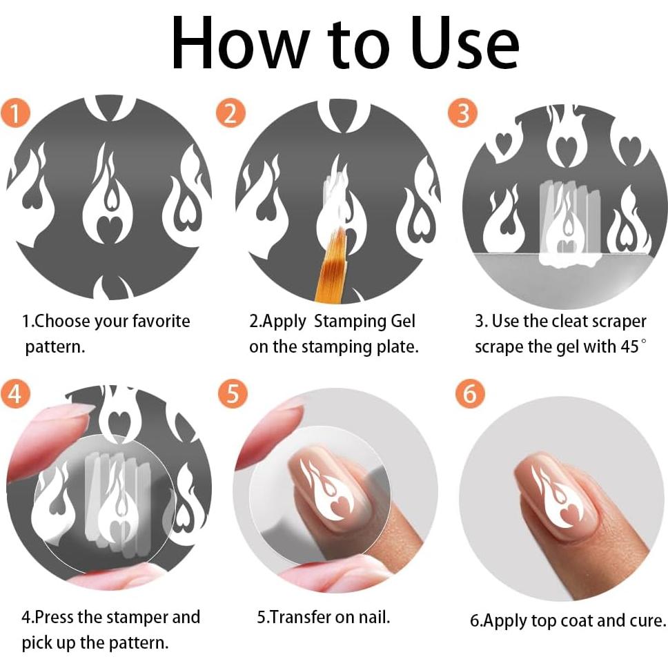 Placas de Estampado de Uñas PH PandaHall 3pcs 54 Patrones