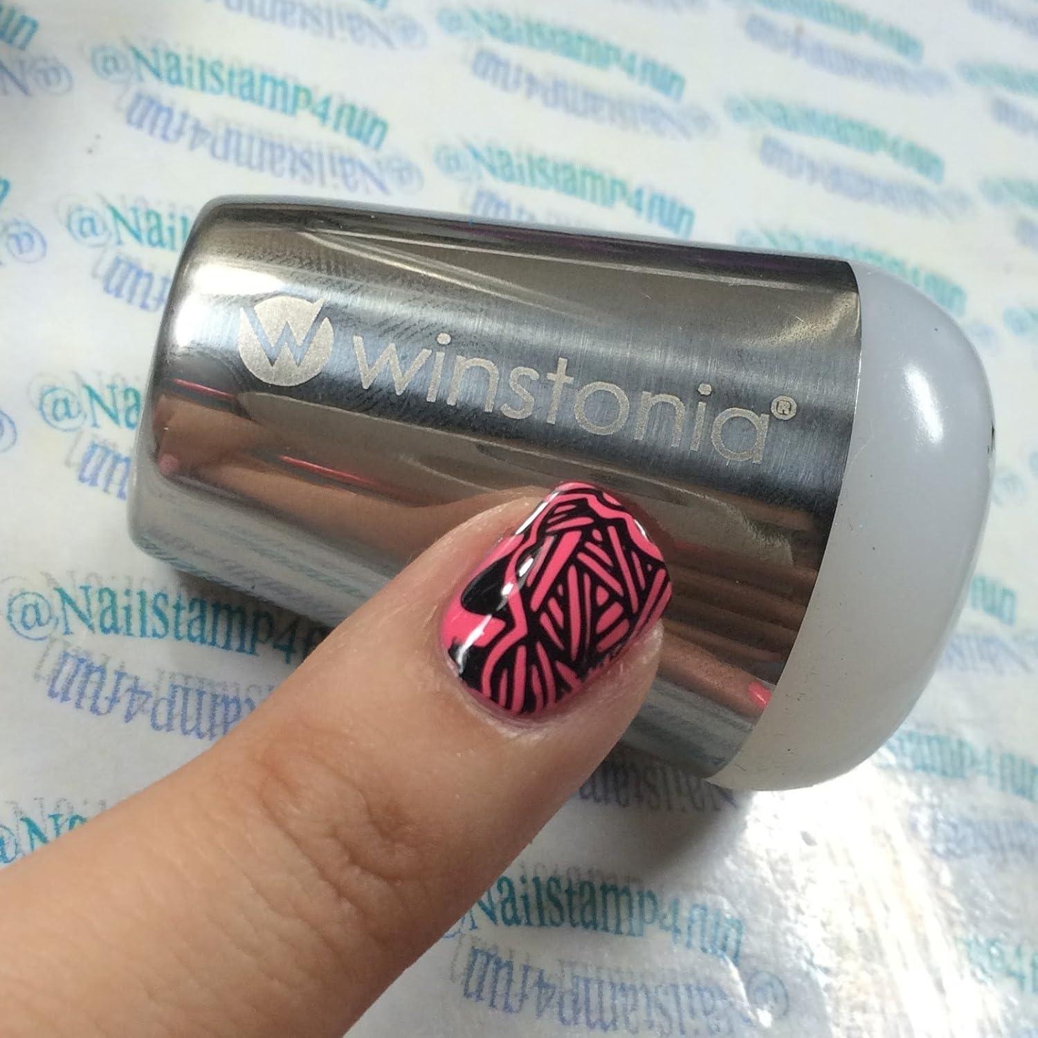 Estampador de Uñas Jumbo Winstonia - Almohadilla Pegajosa Blanca