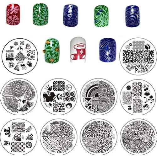 Set de 15 Placas de Estampado de Uñas LiBiuty - Acero Inoxidable