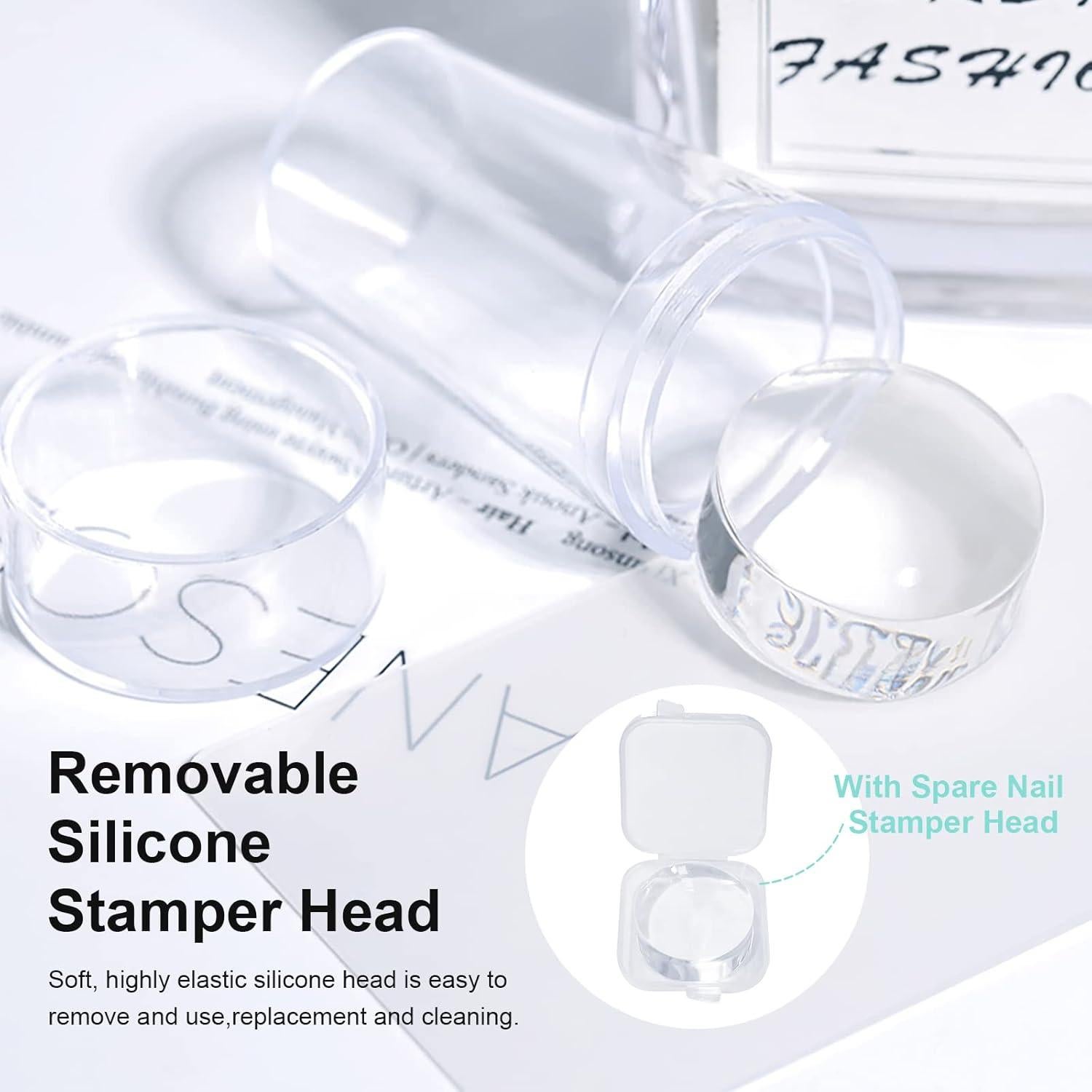 Sellador de Arte de Uñas X&D con 5 Piezas y Raspador