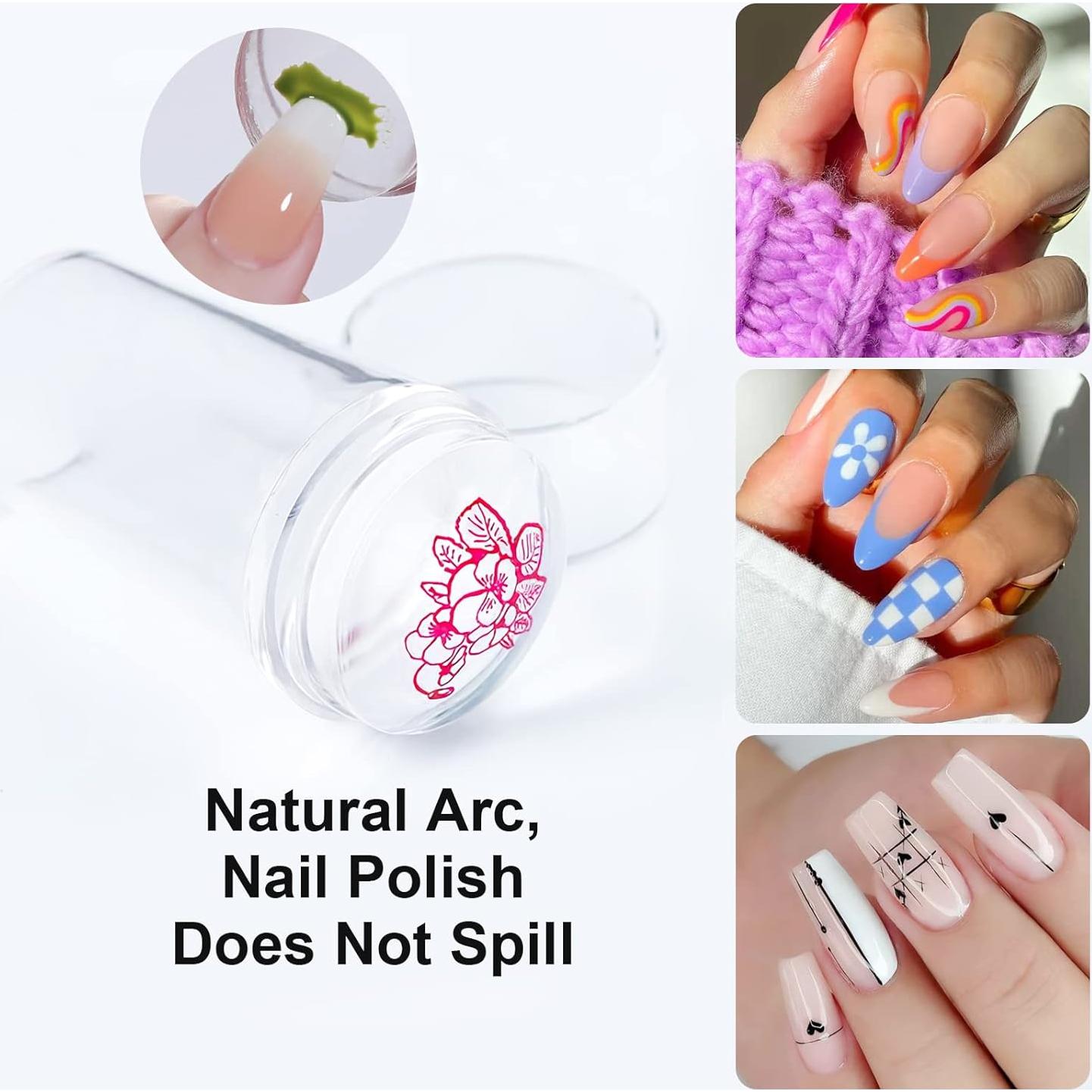 Sellador de Arte de Uñas X&D con 5 Piezas y Raspador