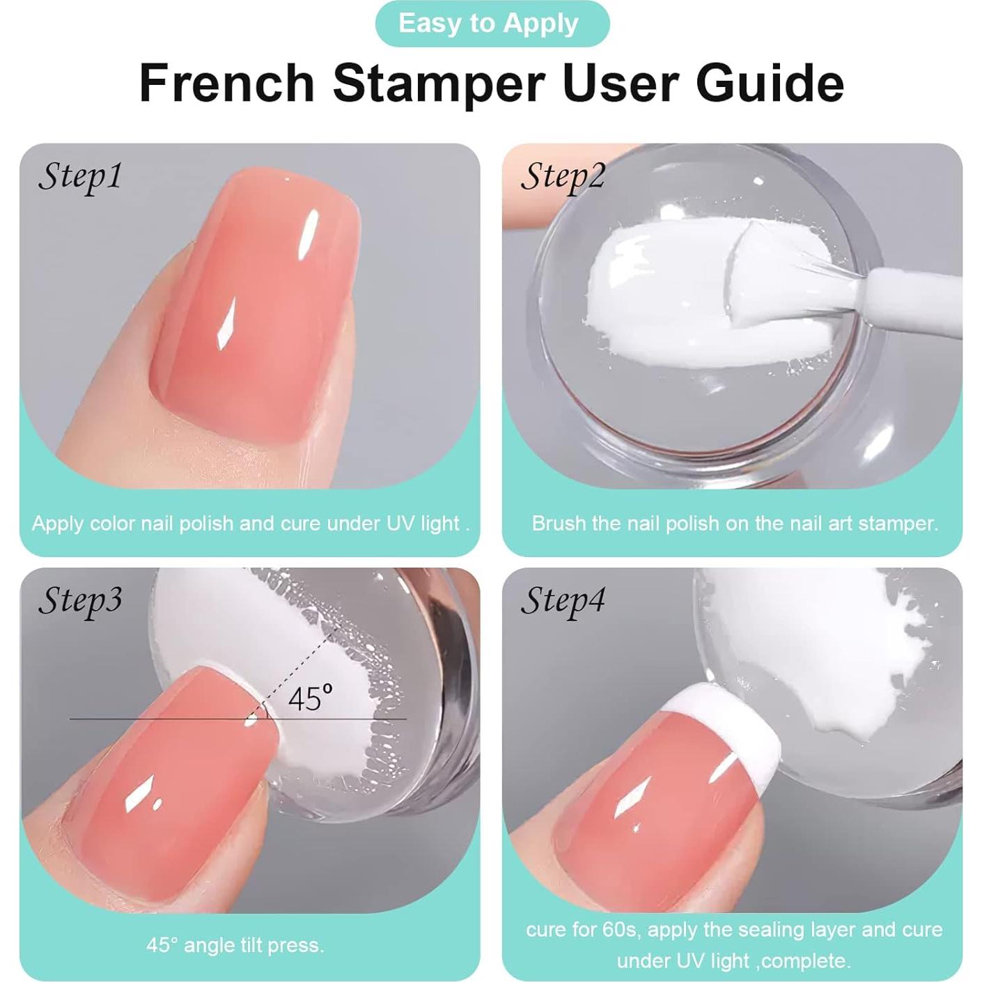 Sellador de Arte de Uñas X&D con 5 Piezas y Raspador