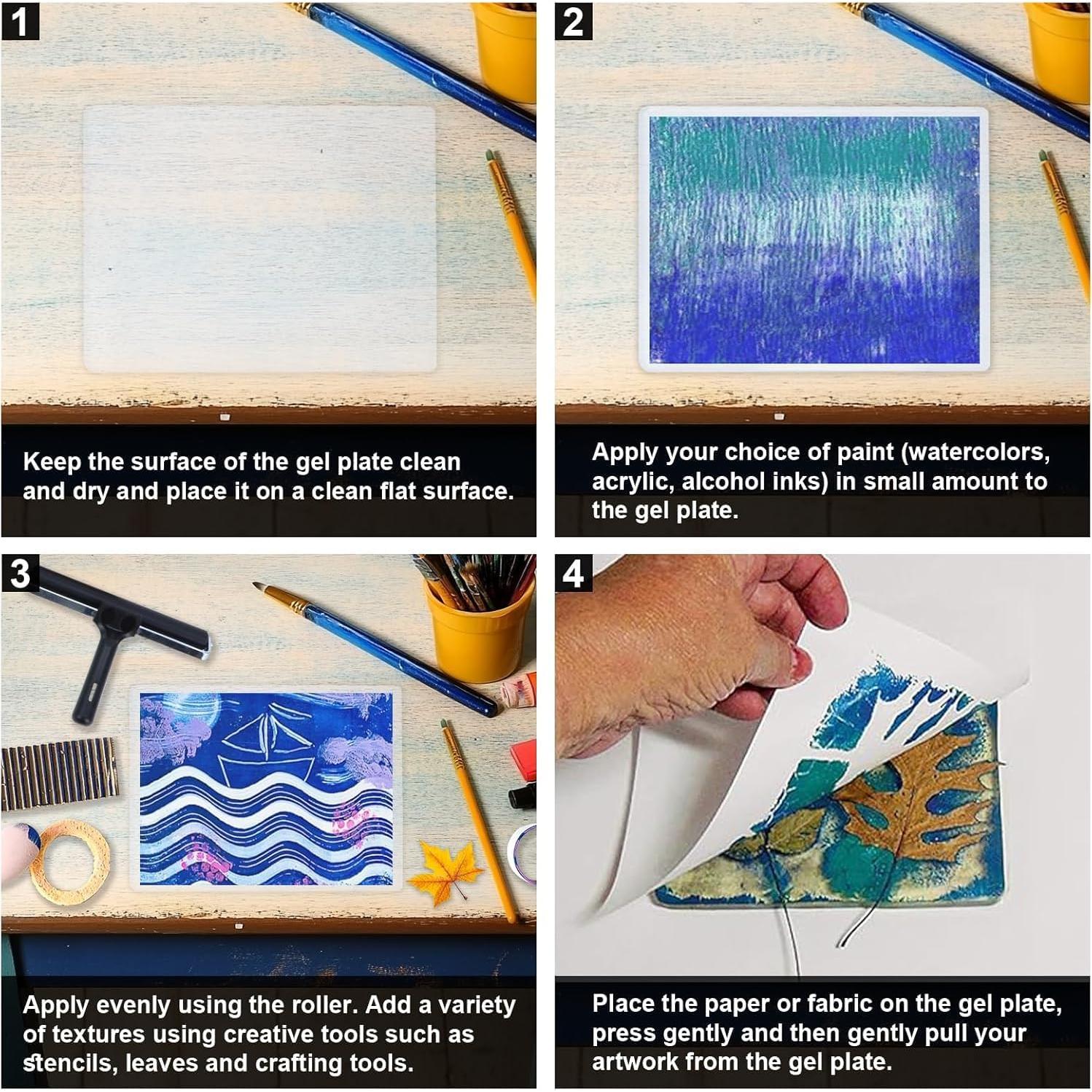 Kit de Placa de Impresión de Gel Safetect 20.32x25.4cm Reutilizable