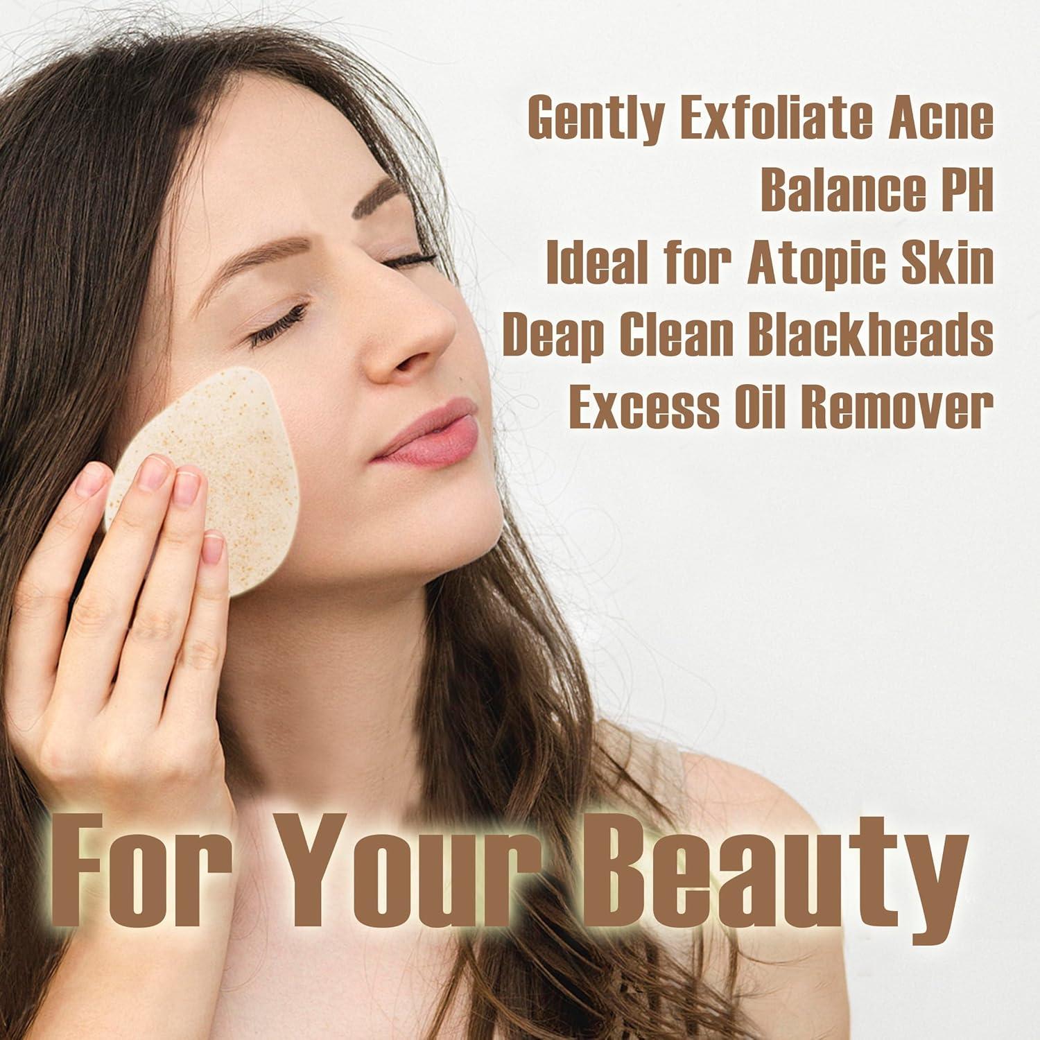 Esponjas Faciales de Konjac Natural Waterdrop - 3 Piezas