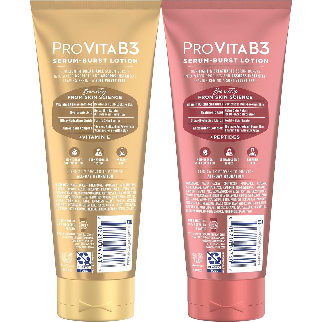 Suero Burst Pro VitaB3 Vaseline 221.6 ml 2Pk - Hidratante Luminoso