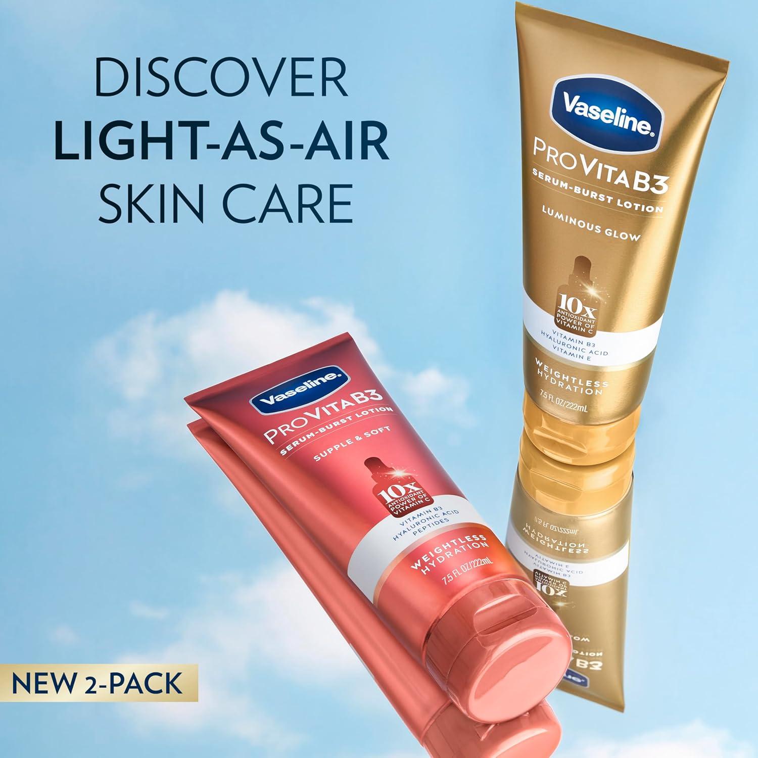 Suero Burst Pro VitaB3 Vaseline 221.6 ml 2Pk - Hidratante Luminoso