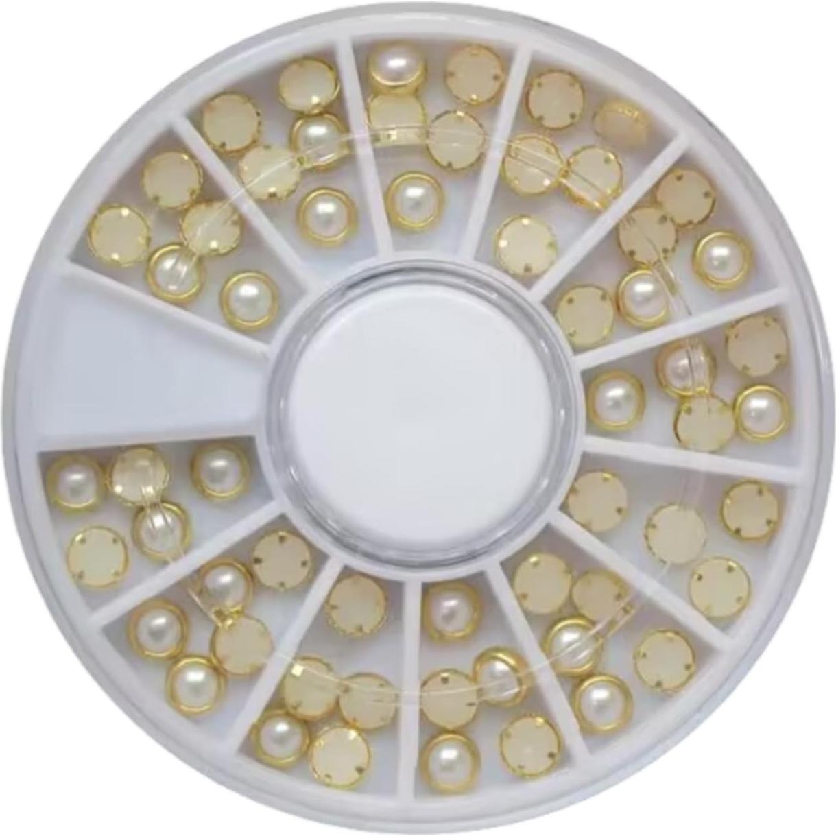 Kit de Estampado de Uñas 4 Piezas con Strass y Estampador