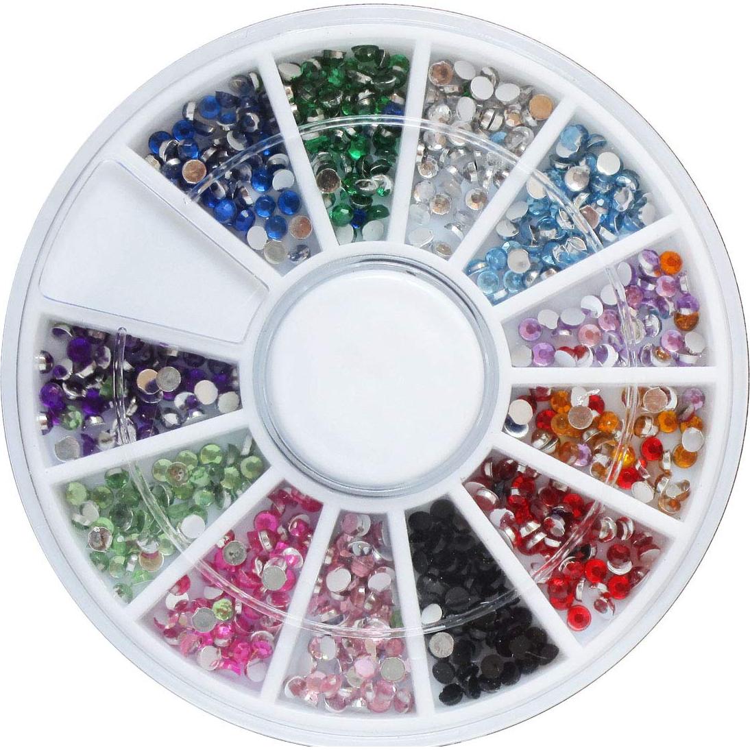 Kit de Estampado de Uñas 4 Piezas con Strass y Estampador
