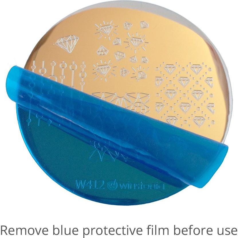 Juego de 20 Placas de Estampado para Uñas Winstonia - Diseño Floral, Marmoleado y Más