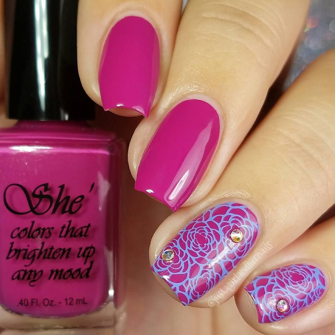 Juego de 20 Placas de Estampado para Uñas Winstonia - Diseño Floral, Marmoleado y Más