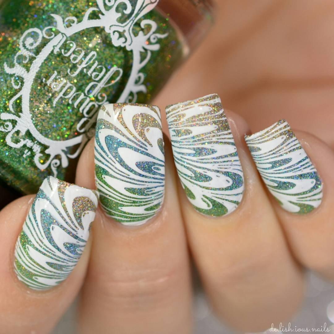 Juego de 20 Placas de Estampado para Uñas Winstonia - Diseño Floral, Marmoleado y Más