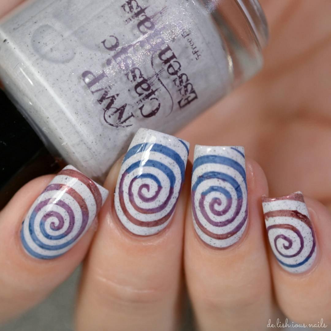 Juego de 20 Placas de Estampado para Uñas Winstonia - Diseño Floral, Marmoleado y Más