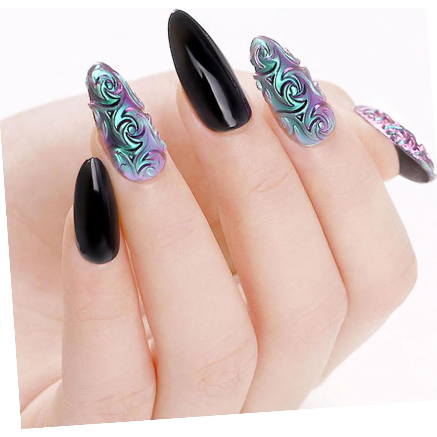 Placa de Estampado de Uñas FRCOLOR 2 Piezas Silicona Mariposas