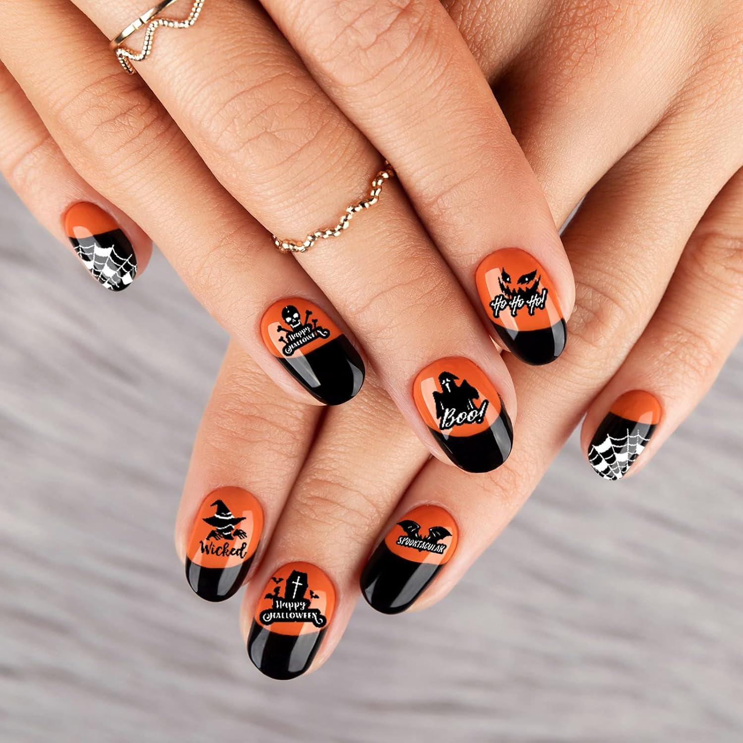 Kit de Placas de Estampado de Uñas Whaline 6 Piezas Otoño Halloween