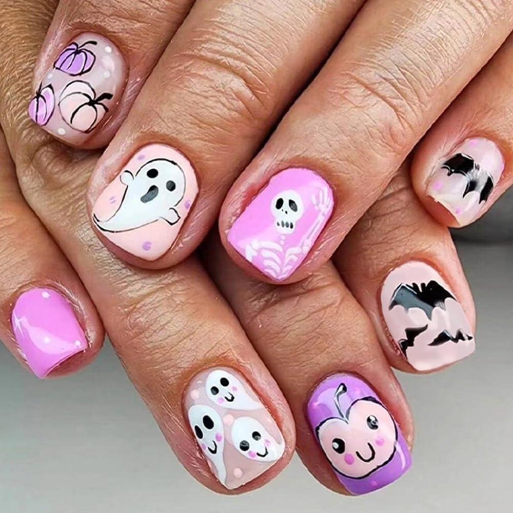 Placa de Estampado de Uñas Halloween MABKJLF 12x6 cm