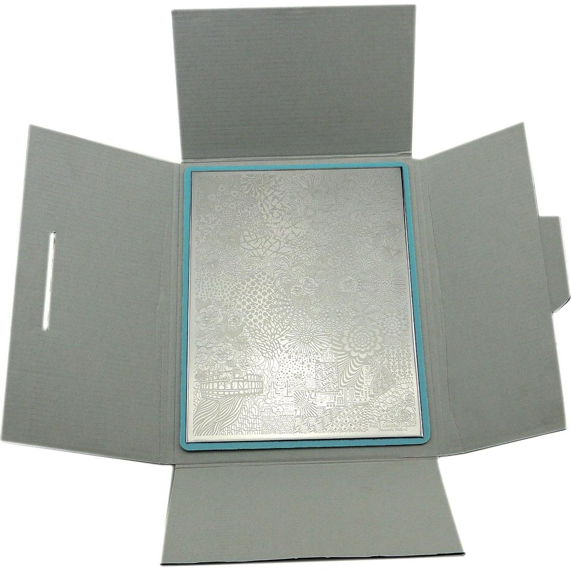 Placa de Estampado de Uñas PUEEN 18x24cm Festival Fuegos Artificiales