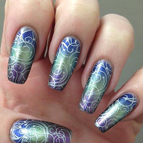 Placa de Estampado de Uñas PUEEN 18x24cm Festival Fuegos Artificiales