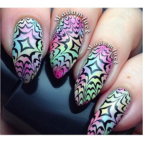 Placa de Estampado de Uñas PUEEN 18x24cm Festival Fuegos Artificiales