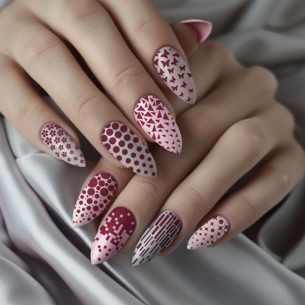 Placas de Estampado de Uñas PH PandaHall 3pcs Acero Inoxidable