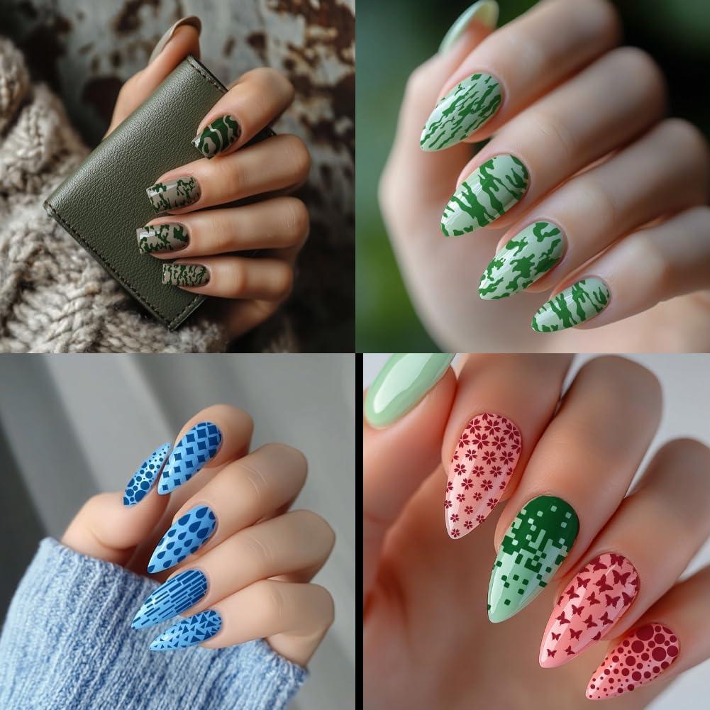 Placas de Estampado de Uñas PH PandaHall 3pcs Acero Inoxidable