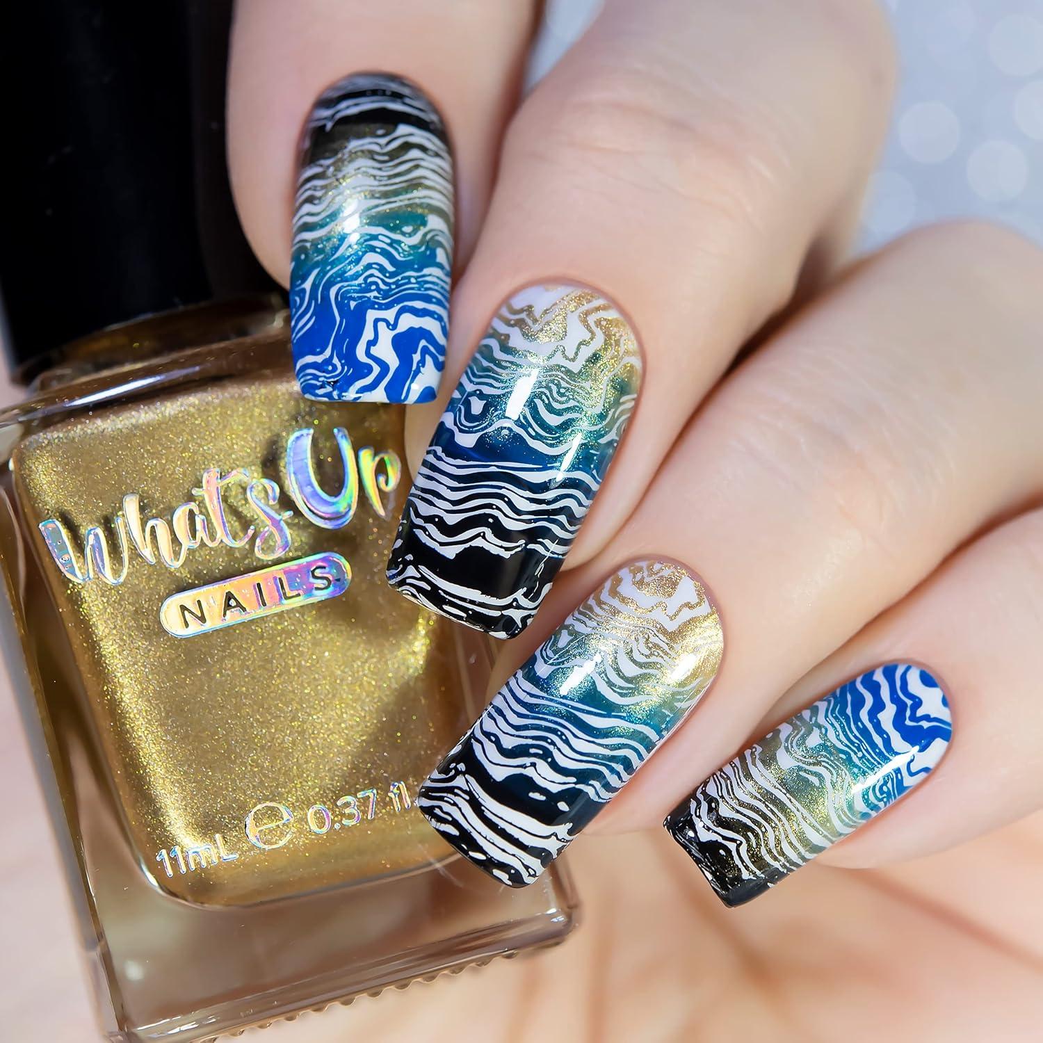 Placa de Estampado de Uñas Whats Up Nails B069 60x120mm