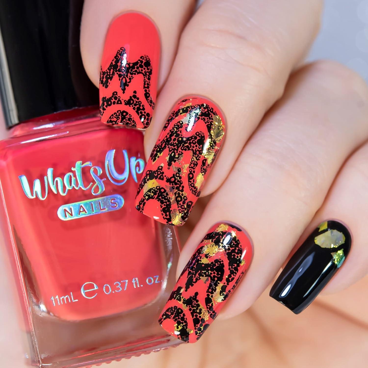 Placa de Estampado de Uñas Whats Up Nails B069 60x120mm