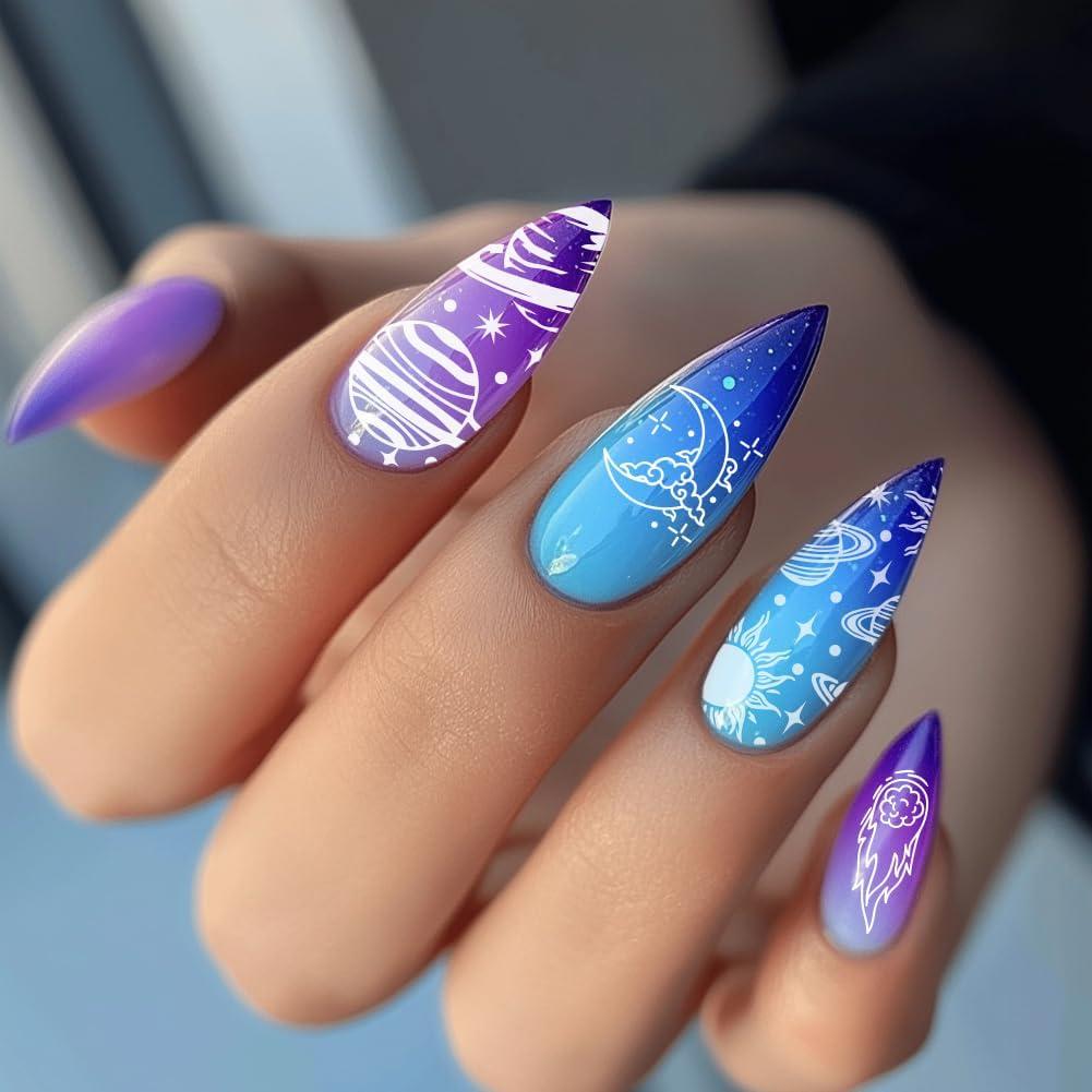 Plantillas de Arte de Uñas PH PandaHall 66 Patrones Espacial