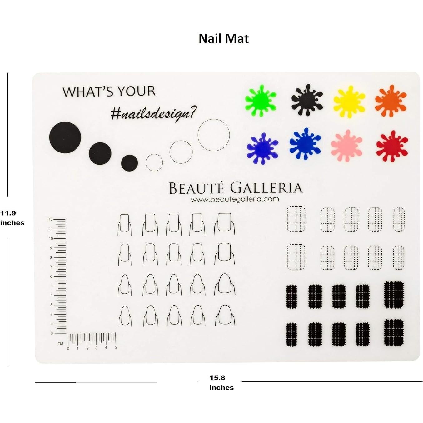 Conjunto de Estampado de Uñas Beaute Galleria - 5 Placas Premium