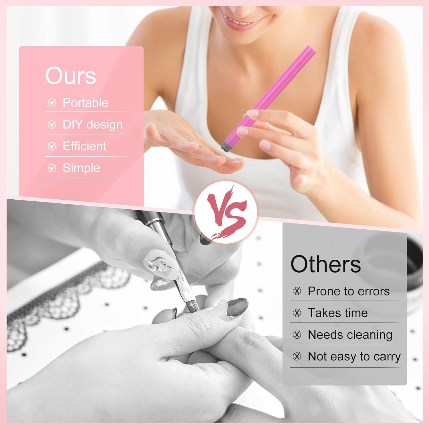 Juego de 15 Bolígrafos Estampadores de Uñas Tianwide