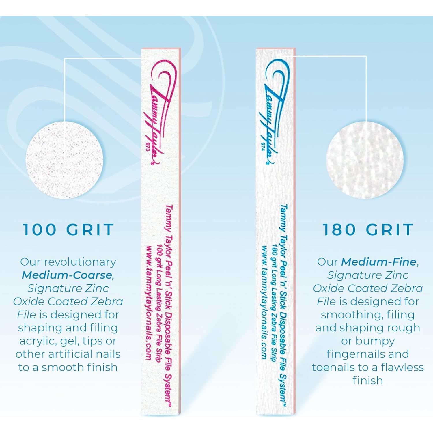 Limas de Uñas Tammy Taylor 100/180 Grit - Paquete de 10