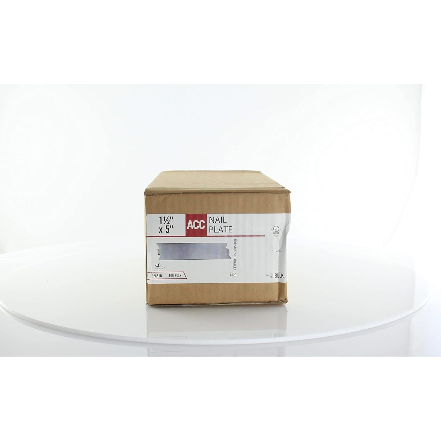 Placa de Clavo Halex 3.81 x 12.7 cm Acero Galvanizado 50 Unidades