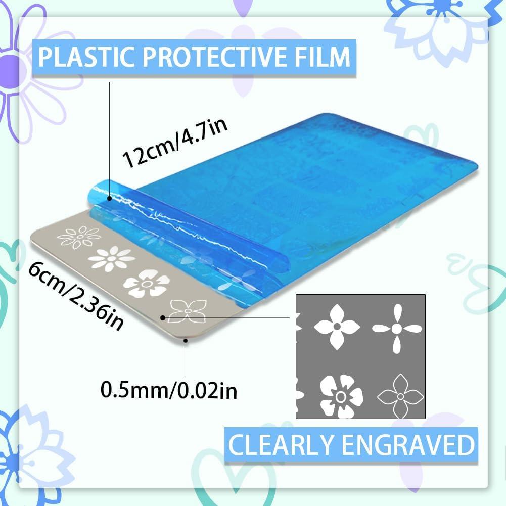 Estampador de Uñas PH PandaHall 3pcs Acero Inoxidable