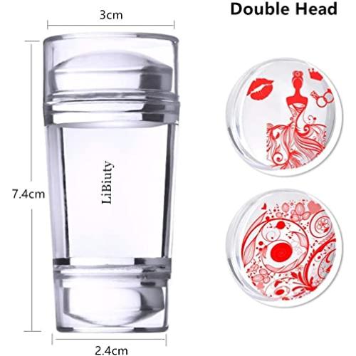 Conjunto de Estampado de Uñas 15 Placas + Estampador + Raspador