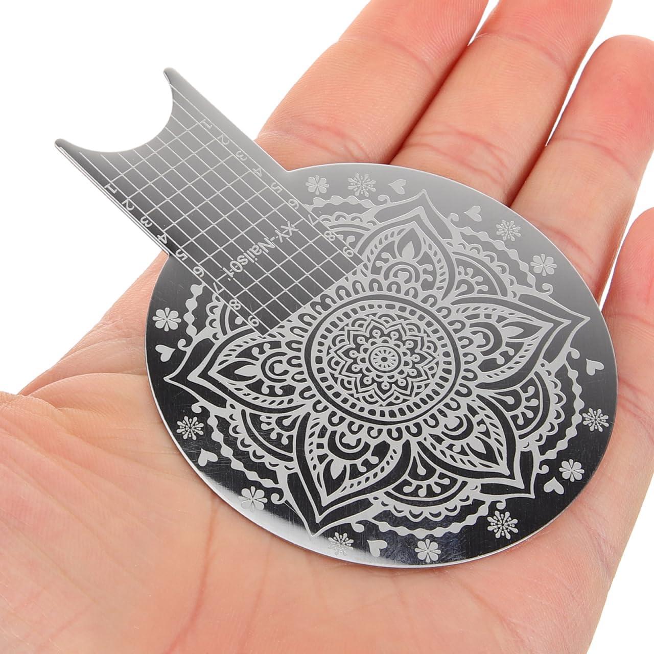 NOLITOY Kit de Selladores de Uñas 3pcs con Plantillas de Flores