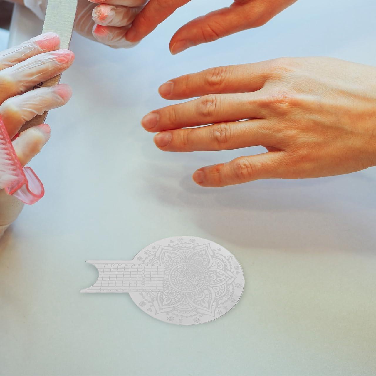 NOLITOY Kit de Selladores de Uñas 3pcs con Plantillas de Flores