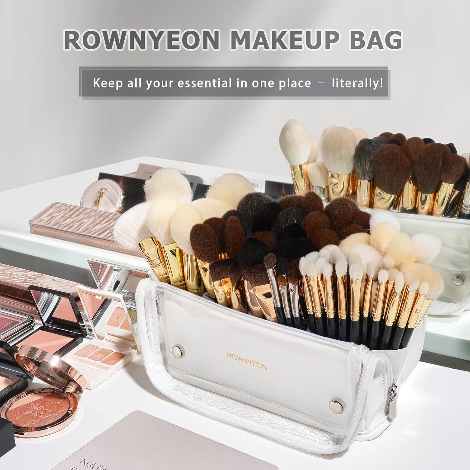 Estuche de Maquillaje Transparente ROWNYEON 22.9x9.9x15cm