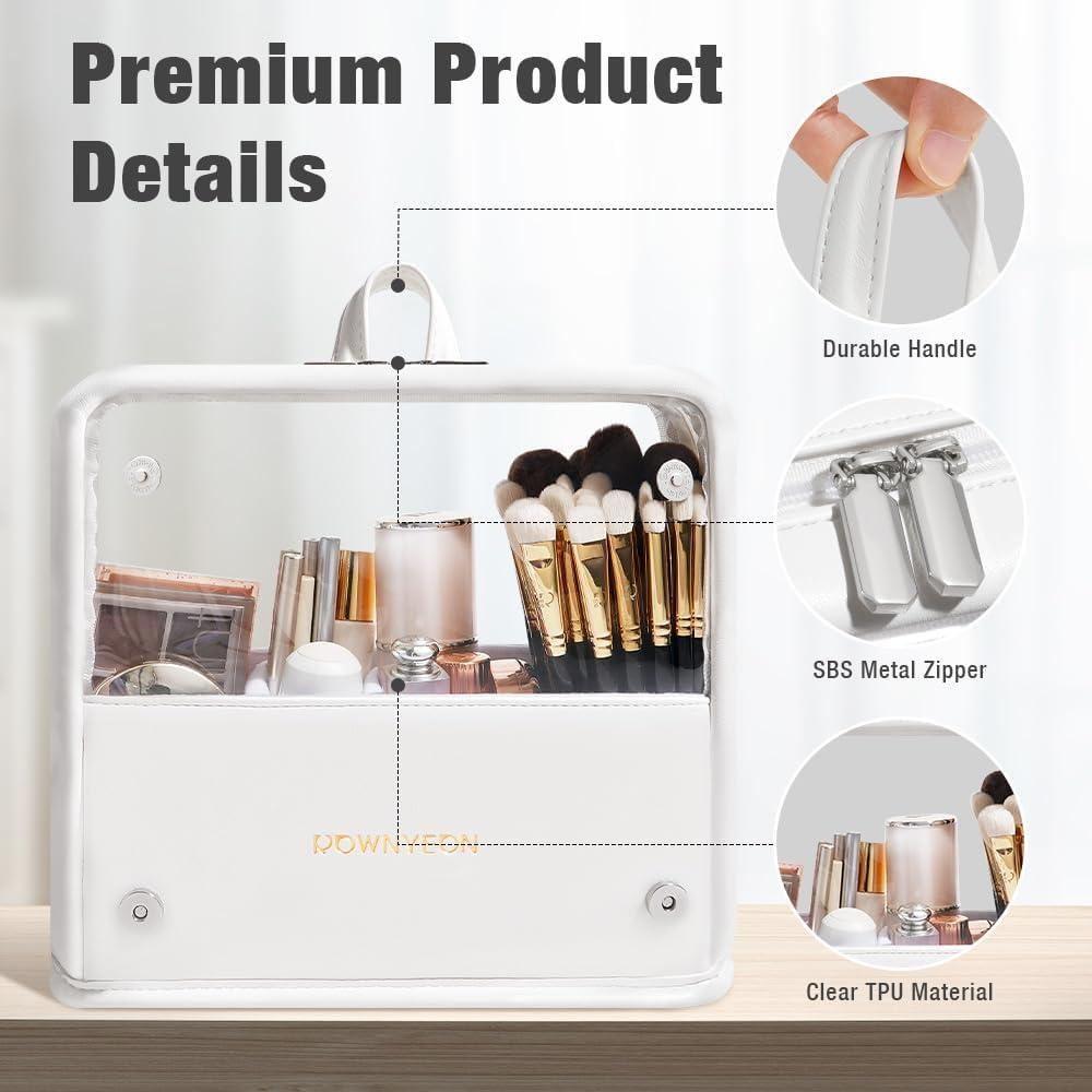 Estuche de Maquillaje Transparente ROWNYEON 22.9x9.9x15cm