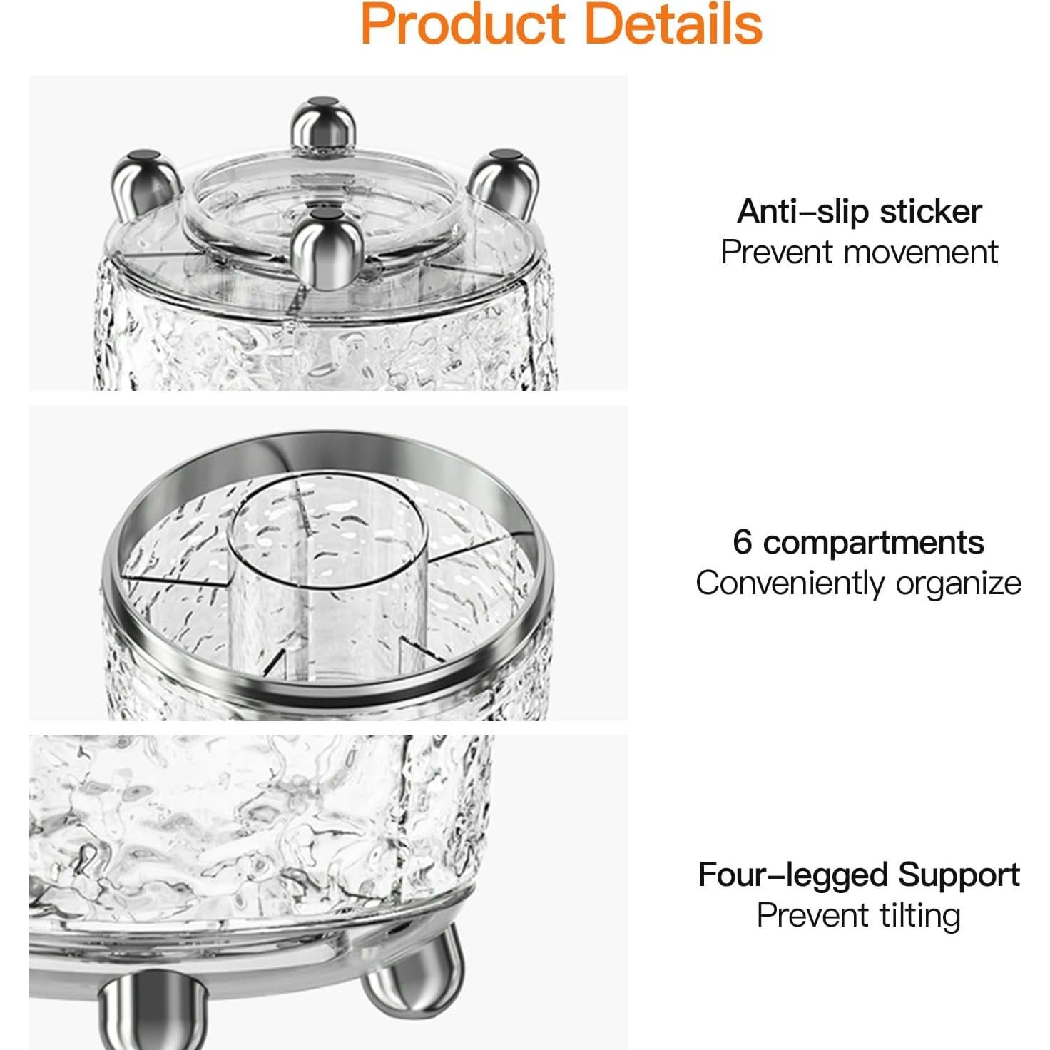 Soporte Organizador para Brochas de Maquillaje JUPITER WARRIOR Gris