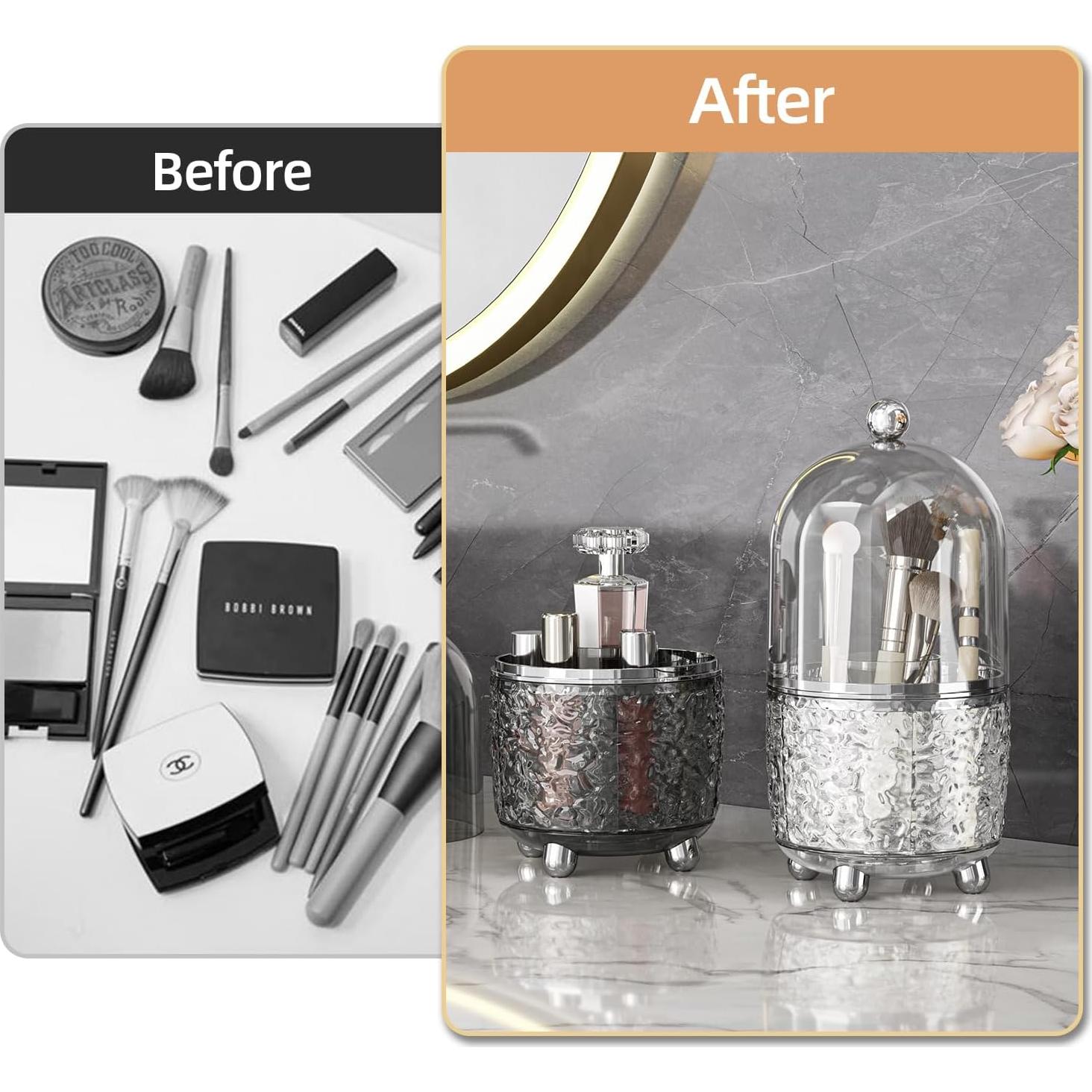 Soporte Organizador para Brochas de Maquillaje JUPITER WARRIOR Gris