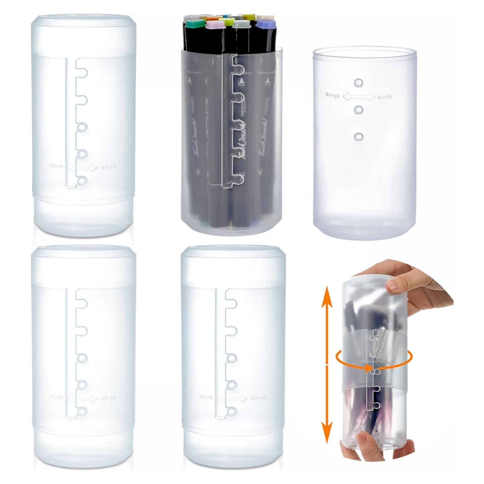 Soportes Retráctiles para Brochas de Maquillaje TOPZEA - 4 Piezas